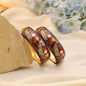 Multi Color Hand Painted Meenakari Bangle Inspired By Heritage Motifs