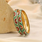 Multi Color Hand Painted Meenakari Bangle Ideal For Ethnic Outfit Pairing