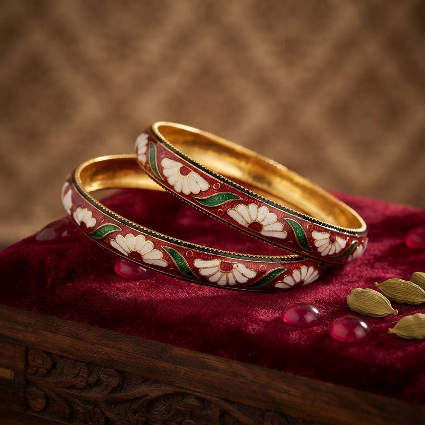 Multi Color Hand Painted Meenakari Bangle Featuring Premium Traditional Handmade Jewelry Collection