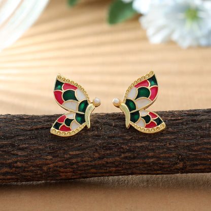 Multi Color Meenakari Earrings Stylish Festive Designer Ethnic Jewelry Collection