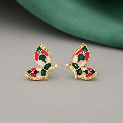Multi Color Meenakari Earrings Stylish Festive Designer Ethnic Jewelry Collection