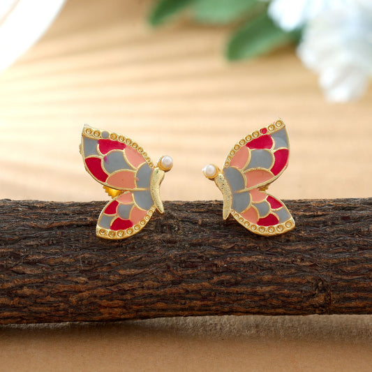 Multi Color Meenakari Earrings Stylish Traditional Ethnic Jewelry Collection