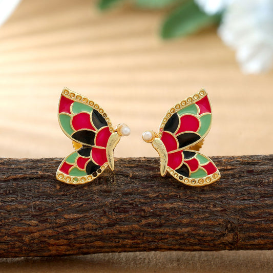 Multi Color Meenakari Earrings Stylish Festive Ethnic Jewelry Collection