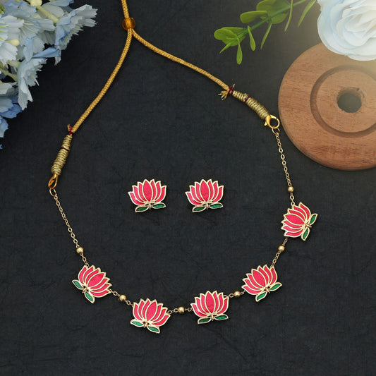Rani Green Color Meenakari Necklace Set Traditional Handmade Ethnic Bridal Jewelry Design