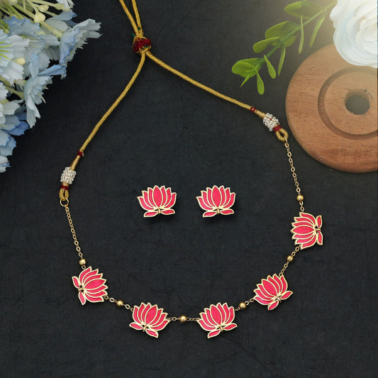 Rani Color Meenakari Halskettenset – elegante, festliche, traditionelle, ethnische Schmuckkollektion