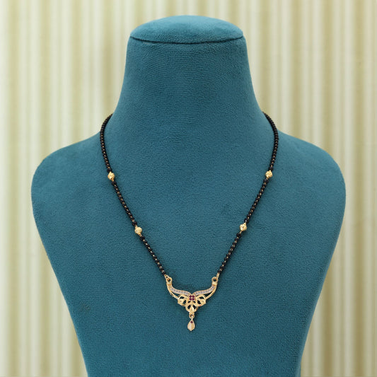 Gold Color Mangalsutra Crafted For Daily Use With Durable And Classic Styling
