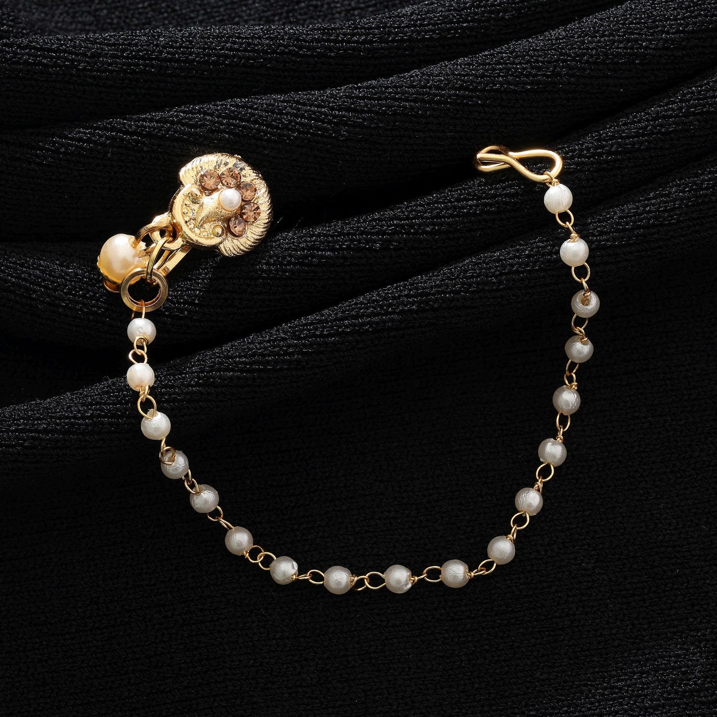 Goldfarbene Nasennadel Traditionelles, elegantes Braut-Nasen-Schmuckdesign