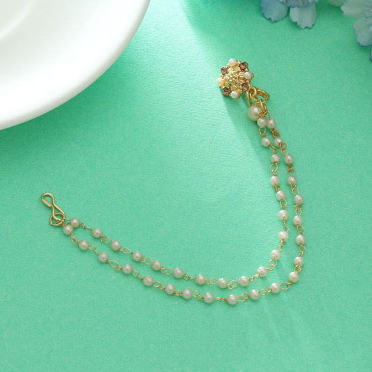 Goldfarbene Nasenring Royaler Traditioneller Hochzeitsschmuck Design