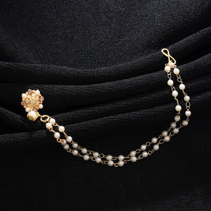 Goldfarbene Nasenring Royaler Traditioneller Hochzeitsschmuck Design