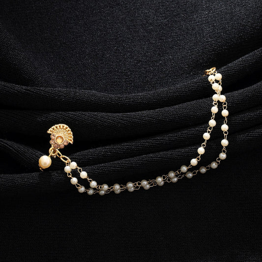 Goldfarbene Nasennath Elegantes ethnisches Statement-Schmuckdesign