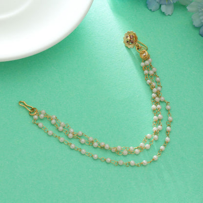 Goldfarbener Nasen-Nath Minimalistischer traditioneller stilvoller Schmuck