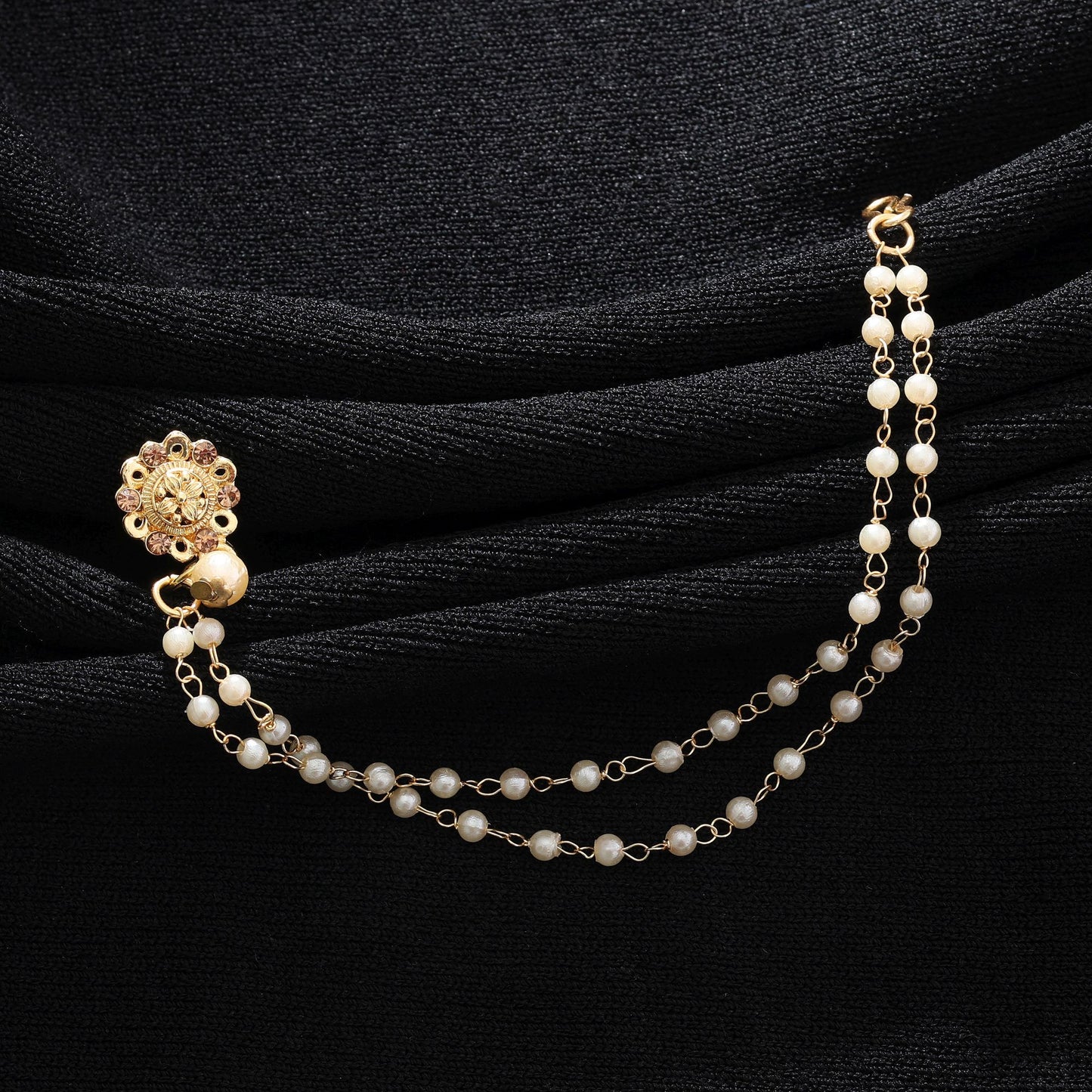 Goldfarbene Nasen-Nath Eleganter klassischer Brautschmuck