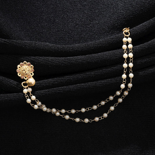 Goldfarbene Nasen-Nath Eleganter klassischer Brautschmuck