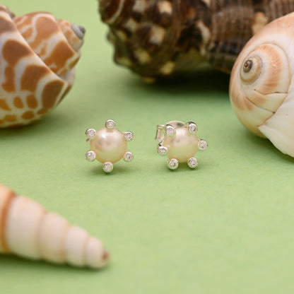 Silver Color 925 Silver Stud Earrings (OME104SLV)