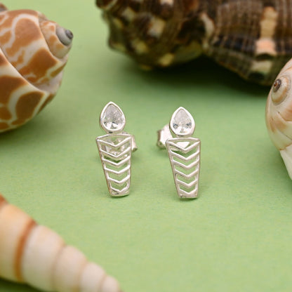 Silver Color 925 Silver Stud Earrings (OME108SLV)