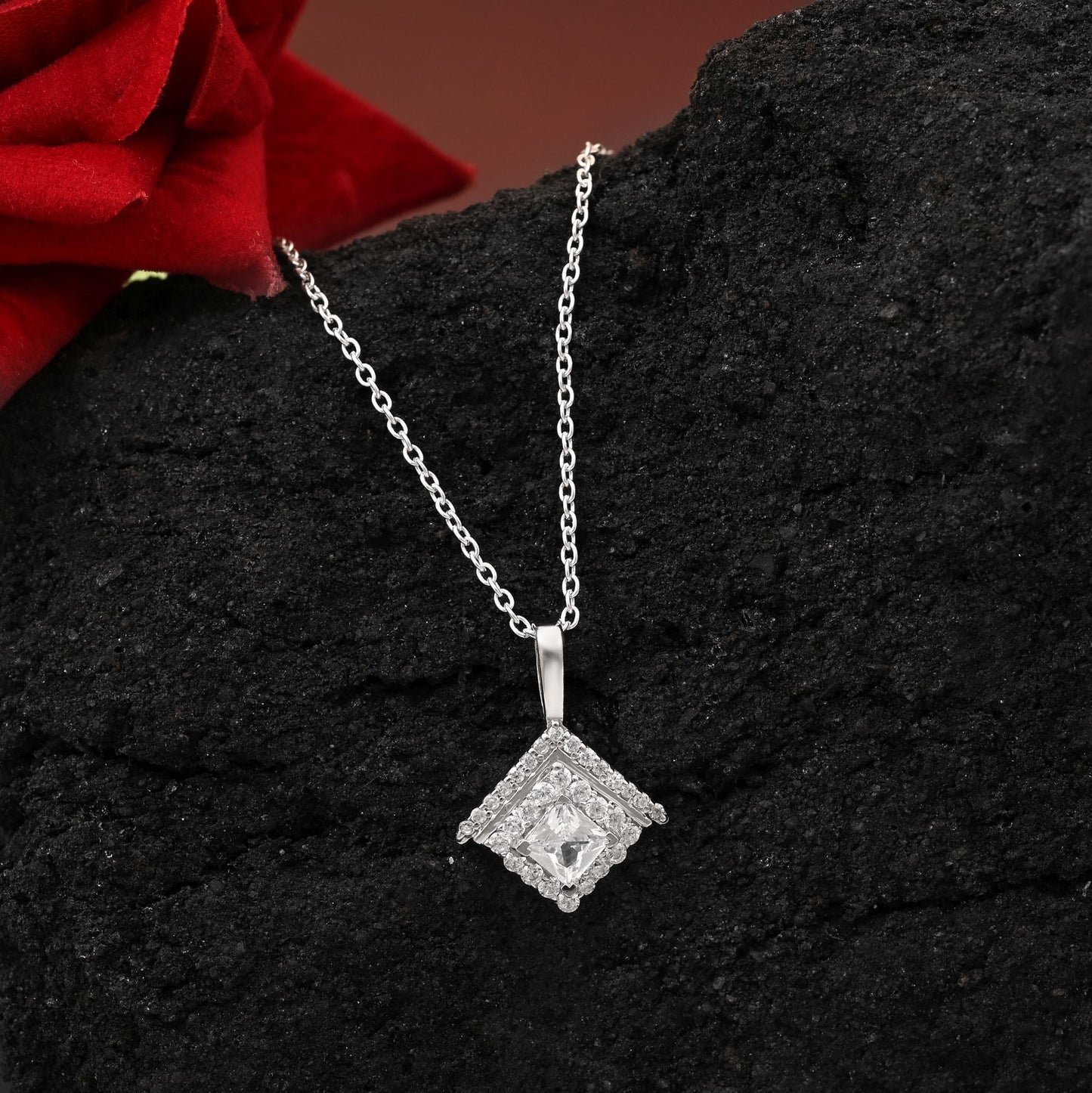 Silver Color 925 Silver Pendant (OMP106SLV)