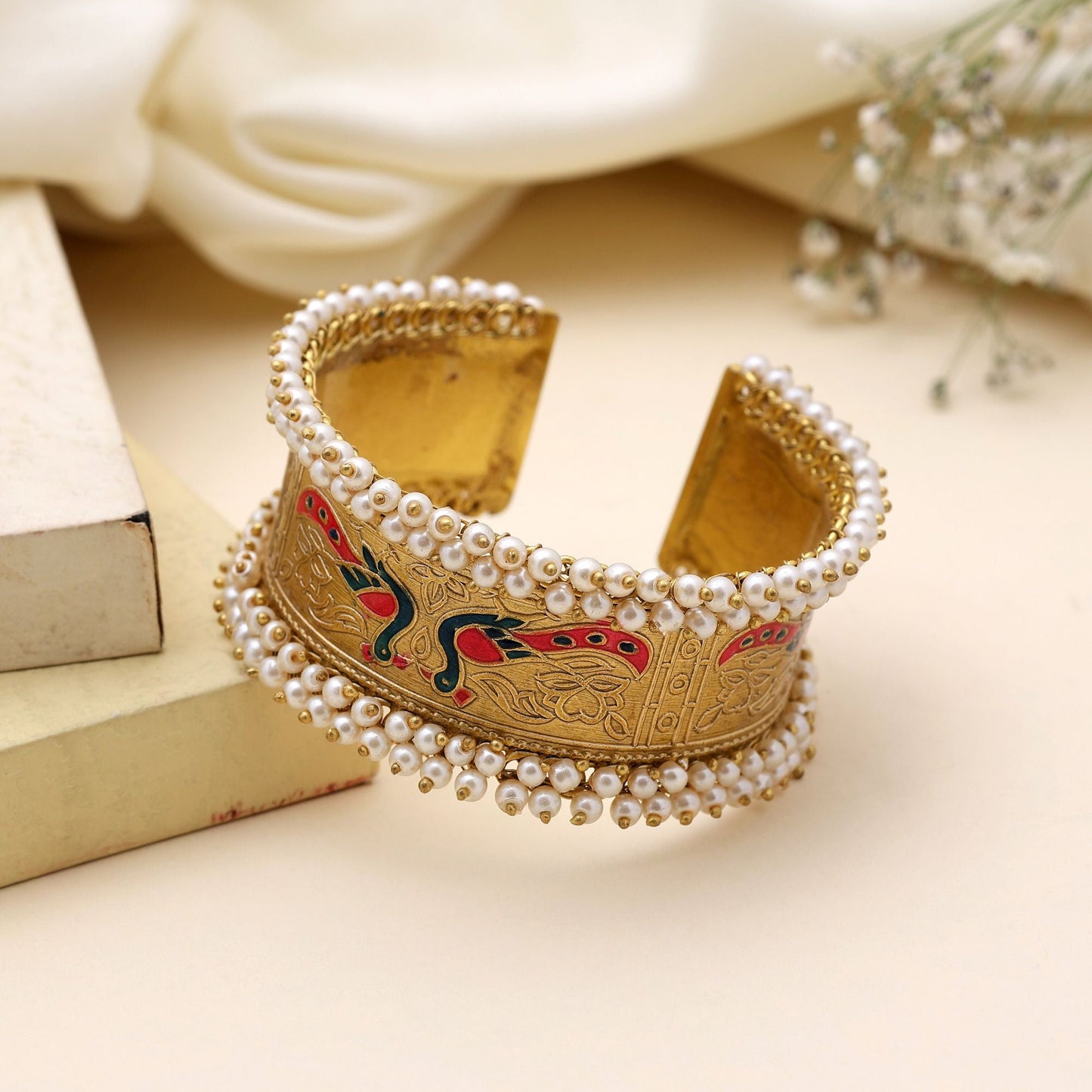 Vibrant Multi Color Bracelet Crafted To Bring Lively Festive Charm To Ethnic Fashion Collections
