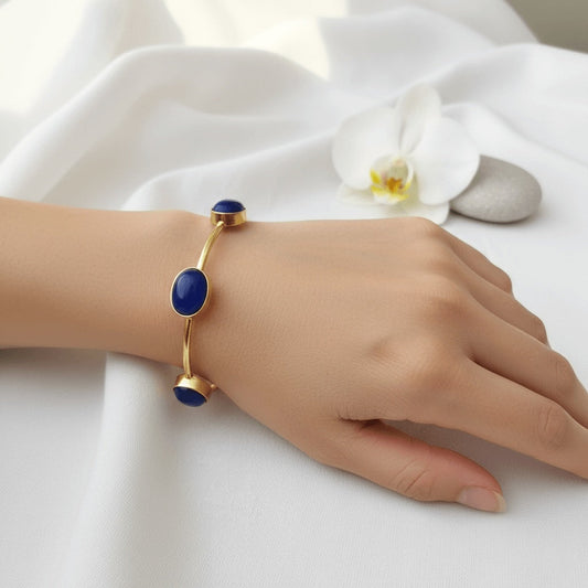 Blue Color Monalisa Stone Bracelets (PLKB117BLU)