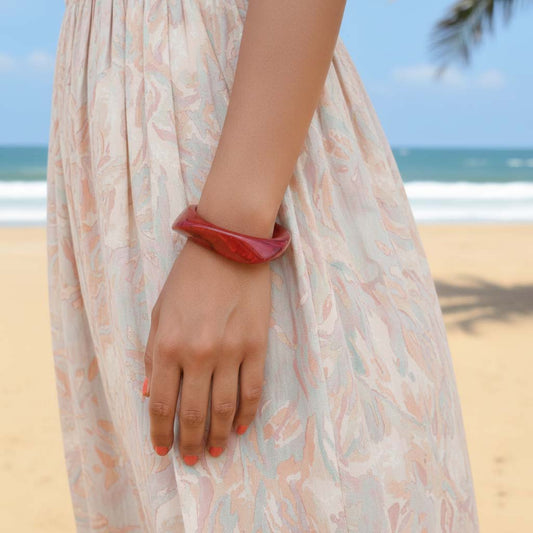 Maroon Color Fashion Bangle Size: 2.6 (PLKB118MRN)