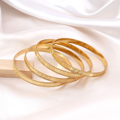 Goldfarbenes 1er-Set Mode-Armreifen (PLKB123GLD)