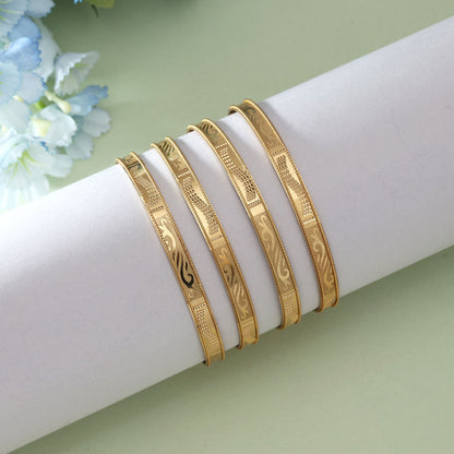 Goldfarbenes 1 Set Fashion Armreifen (PLKB125GLD)