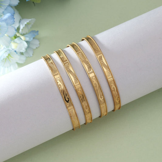 Goldfarbenes 1 Set Fashion Armreifen (PLKB125GLD)