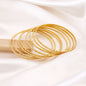 Gold Color 1 Set Of Fashion Bangle (PLKB127GLD)