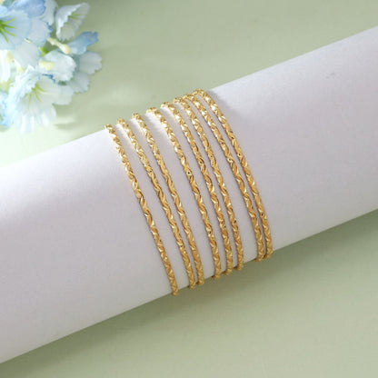 Goldfarbenes 1er-Set Fashion Armreif (PLKB129GLD)