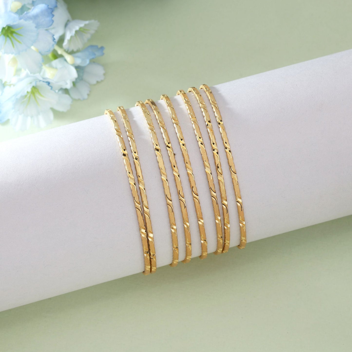 Goldfarbenes 1er-Set Fashion Armreif (PLKB130GLD)