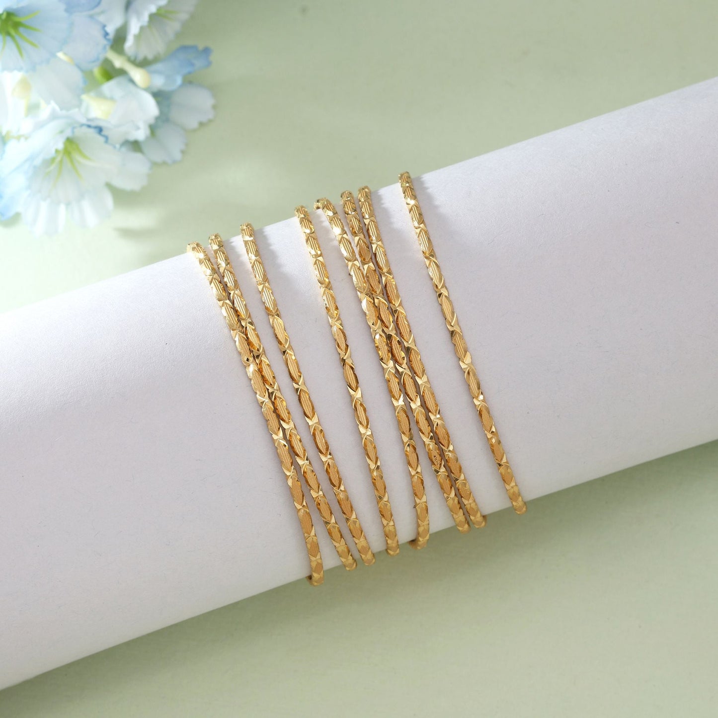 Goldfarbenes 1er-Set Fashion Armreif (PLKB131GLD)