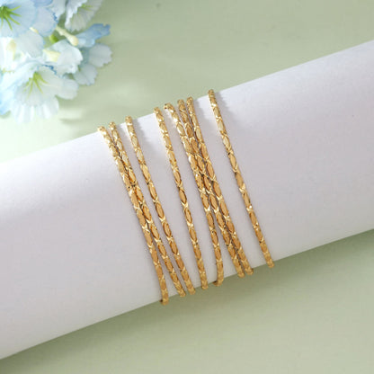 Goldfarbenes 1er-Set Fashion Armreif (PLKB131GLD)