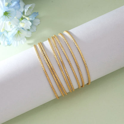 Goldfarbenes 1er-Set Fashion Armreif (PLKB132GLD)