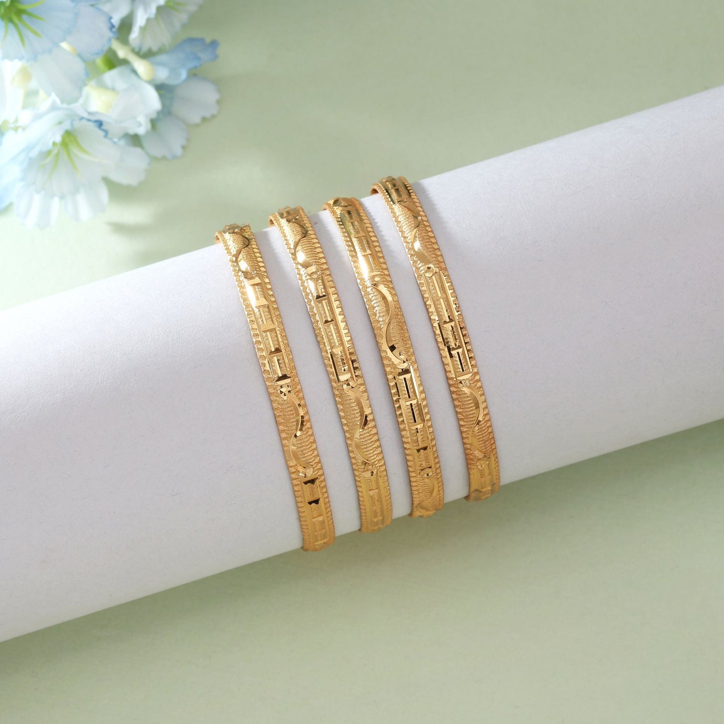 Goldfarbenes 1er-Set Fashion Armreif (PLKB160GLD)