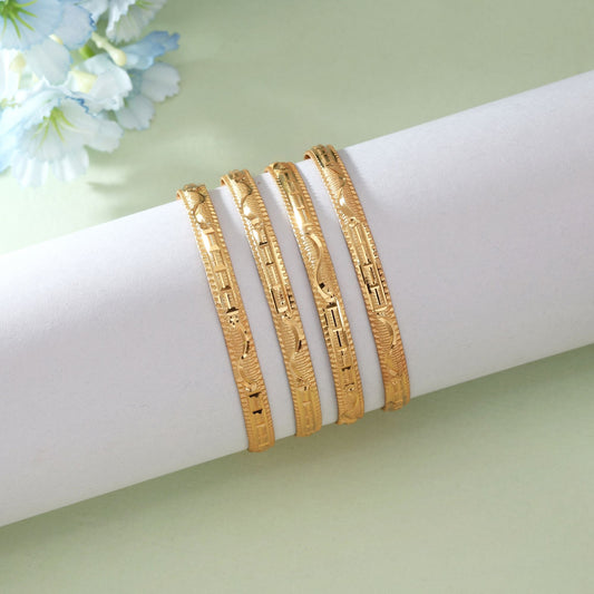 Goldfarbenes 1er-Set Fashion Armreif (PLKB160GLD)