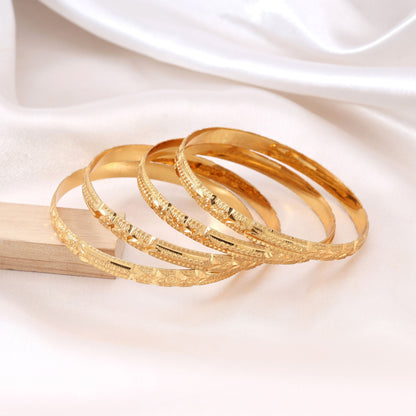Goldfarbenes 1er-Set Fashion Armreif (PLKB162GLD)