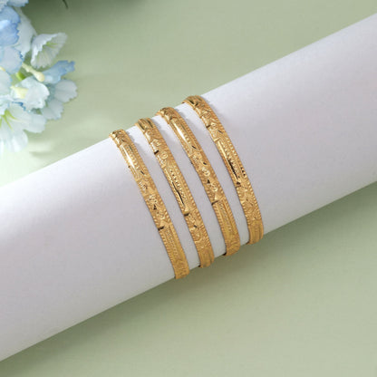 Goldfarbenes 1er-Set Fashion Armreif (PLKB162GLD)