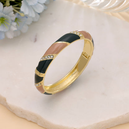 Peach Color Fashion Bangle with Beautiful Modern Designer Finish Style