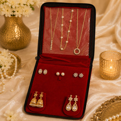 Maroon Color Jewelry Organiser