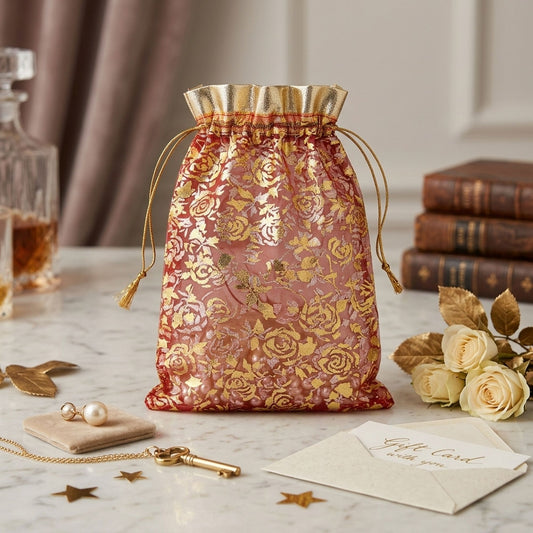 Red & Gold Color 20 Pieces Potli Bags Combo