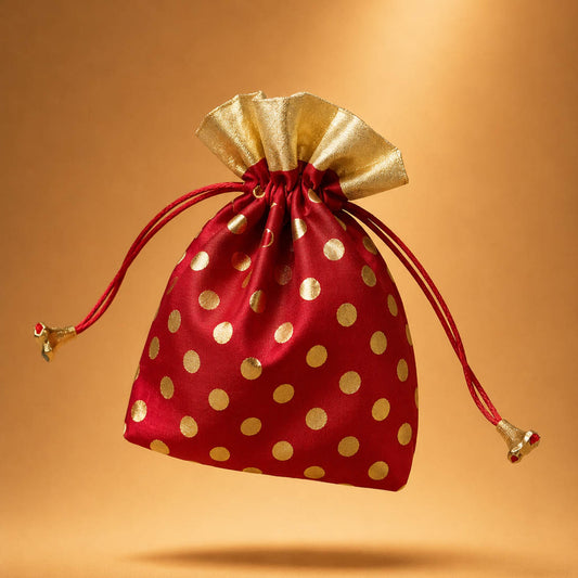Red Color 10 Pieces Potli Bags Combo