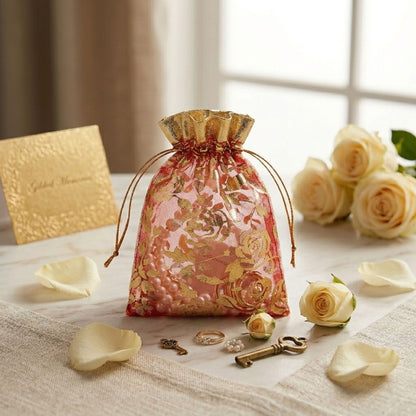 Red Color 25 Pieces Potli Bags Combo