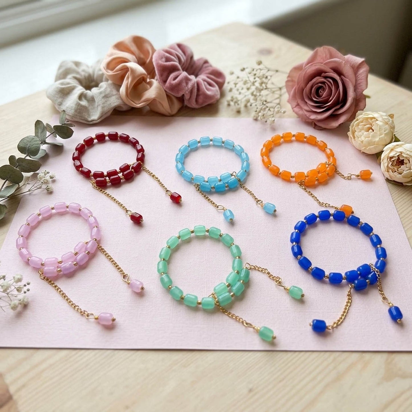 Multi Color Set of 12 Bracelet Rakhis Featuring Trendy Ethnic Handmade Style