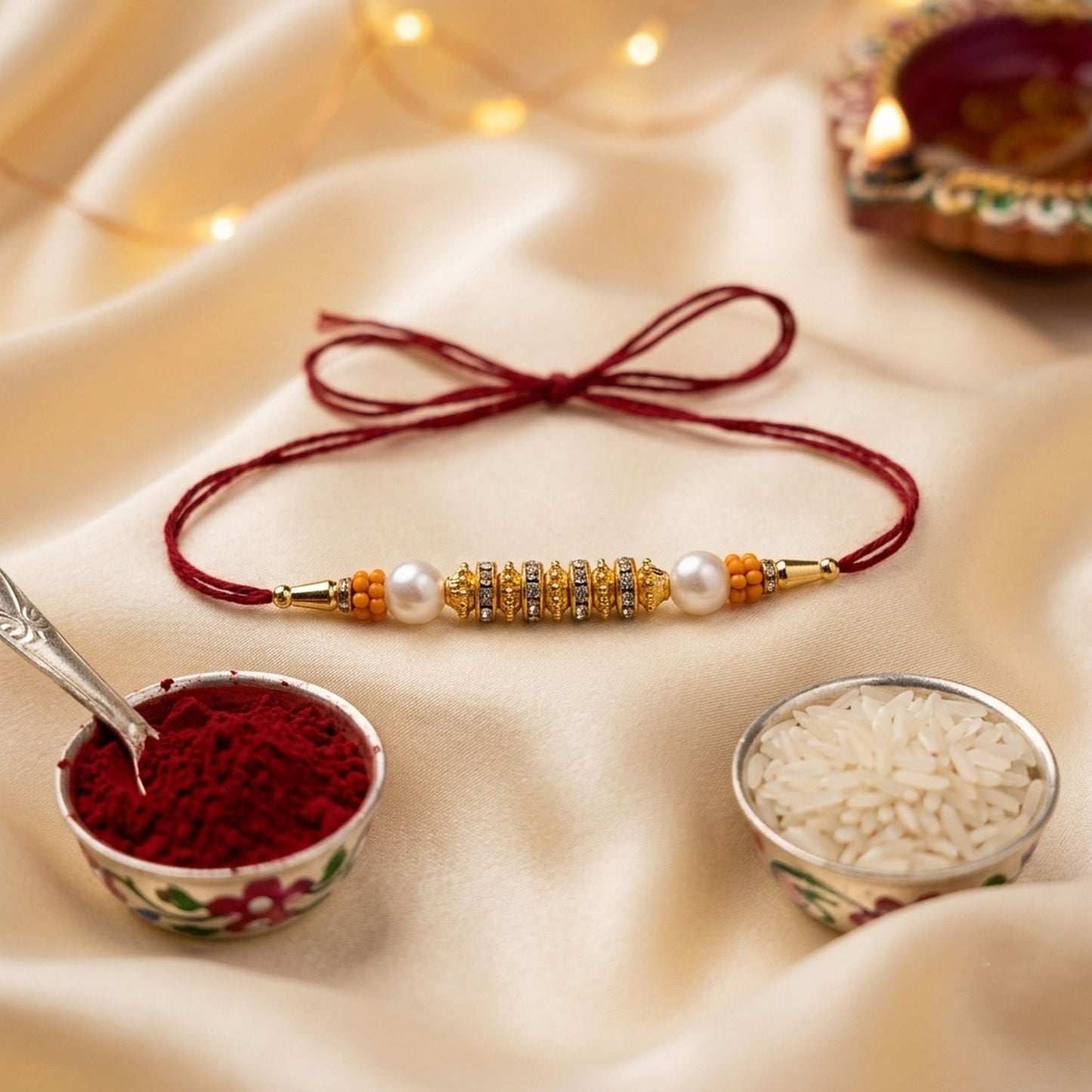 12 Pieces Combo Multi Color Designer Thread Rakhis Crafted for Stylish Traditional Raksha Bandhan Celebrations