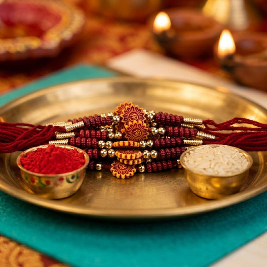 12 Pieces Combo Multi Color Om Design Religious Thread Rakhis Featuring Divine Symbol and Traditional Craftsmanship