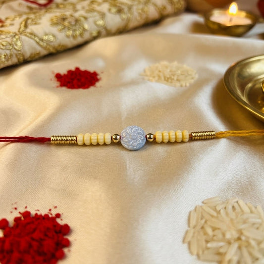 12 Pieces Combo Multi Color Designer Thread Rakhis with Premium Ethnic Handmade Raksha Bandhan Collection