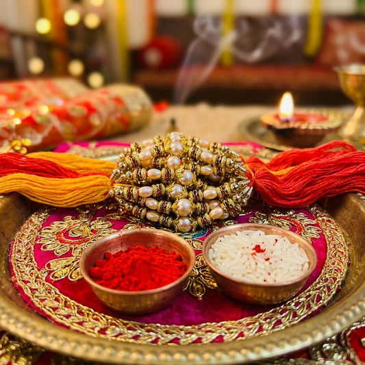 12 Pieces Combo Multi Color Designer Thread Rakhis Featuring Charming Traditional Decorative Thread Artwork Style
