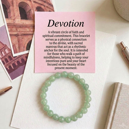 Light Green Color Aventurine Natural Stone Bracelet