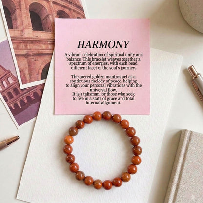Red Color Jasper Natural Stone Bracelet