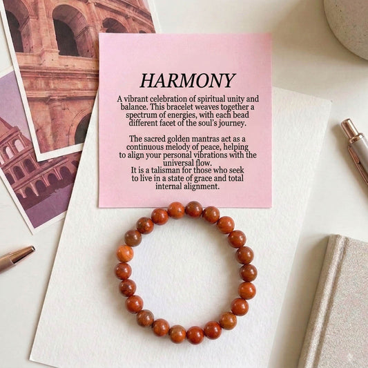 Red Color Jasper Natural Stone Bracelet