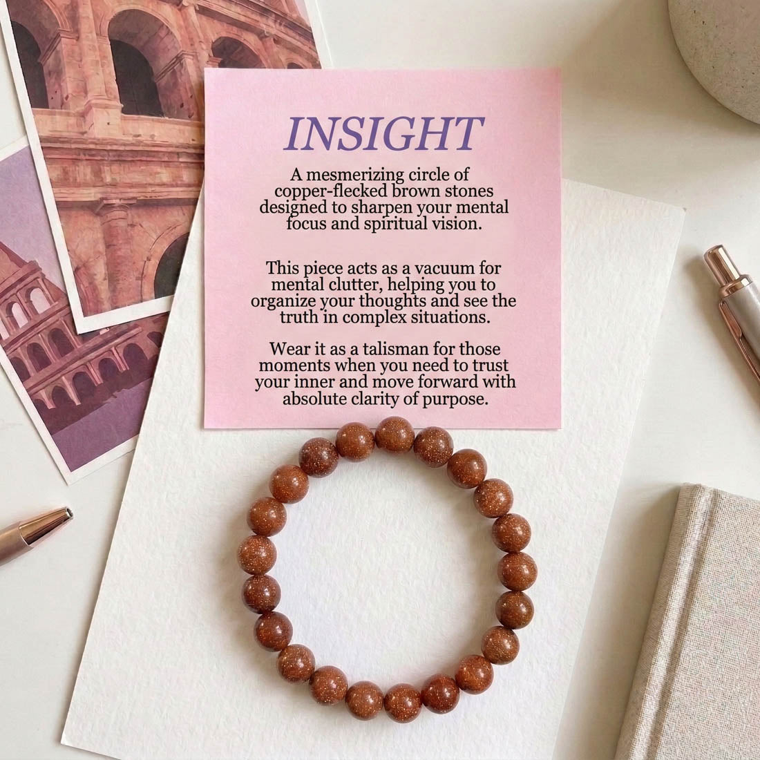 Red Color Sun Natural Stone Bracelet